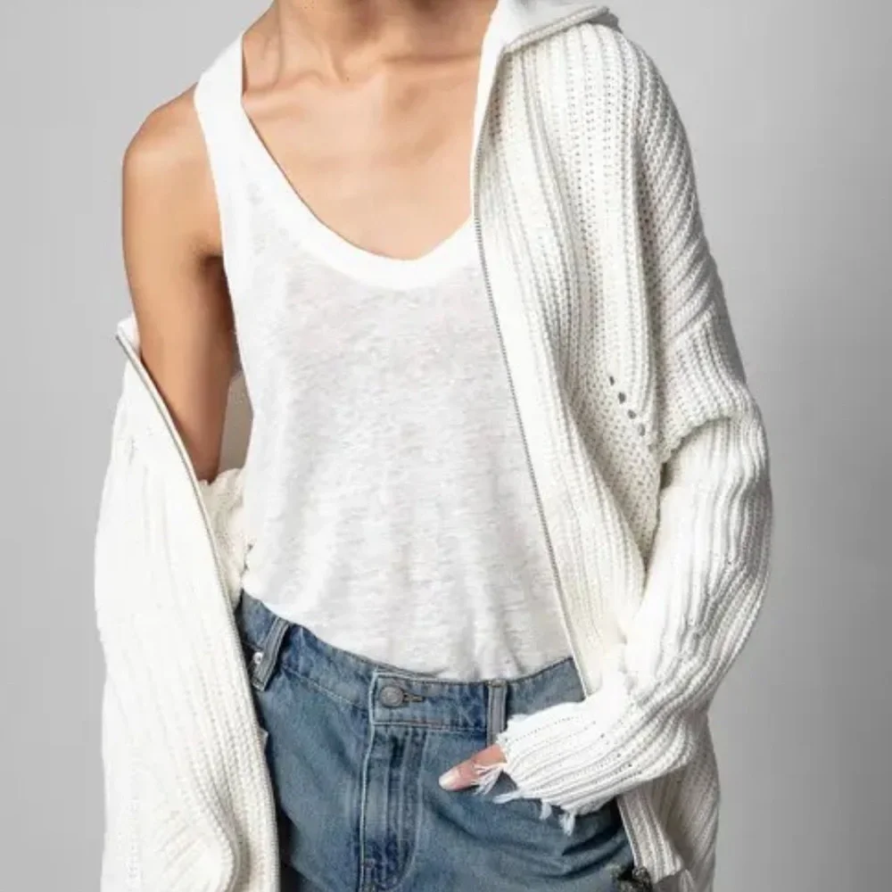 Zadig & Voltaire M/L Anya Cow Blason Cardigan - Picture 2 of 12